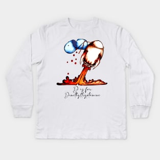 D is for Dimethyltryptamine Kids Long Sleeve T-Shirt